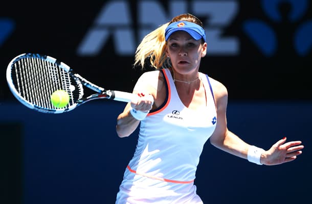 Agnieszka Radwanska gave no opportunity for Victoria Azarenka to come back in the third set. (Clive Brunskill/Getty Images)